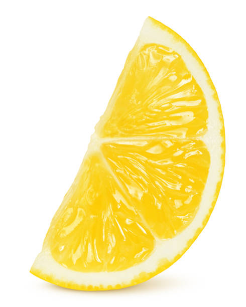 istock lemon slice isolated on white background, clipping path, full depth of field 1432631644