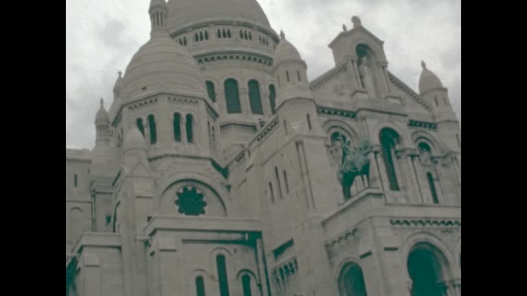 France 1966, Basilica of the Sacred Heart of Paris in 60s