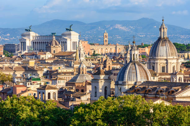 istock Rome cityscape on a sunny day, Italy 1432647109