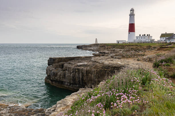 Portland Bill Lighthouse is located on the Isle of Portland, Dorset, United Kingdom