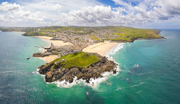 セント アイブス、コーンウォール、イングランド、イギリス - beach atlantic ocean cornwall england sea ストックフォトと画像