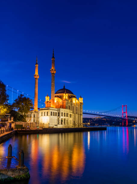 istock ORTAKOY, ISTANBUL, TURKEY. Ortakoy Mosque and Bosphorus Bridge (15th July Martyrs Bridge) sunrise view. 1432668737
