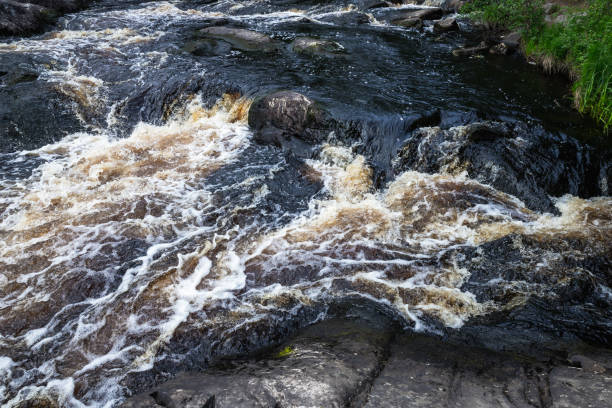 istock Abstract natural photo with fast stream water 1432674247
