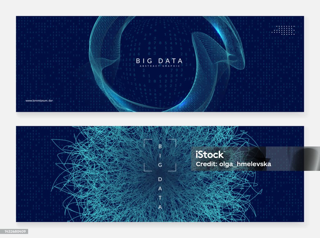 Tech Background Data Big Data Abstract Digital Technology Background Stock Illustration ...