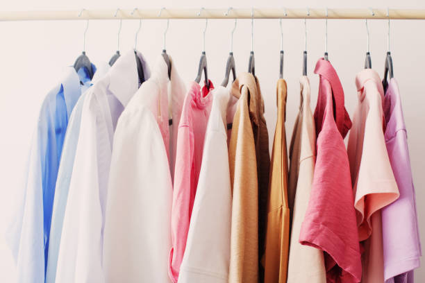 istock female  summer wardrobe in  white room 1432685552