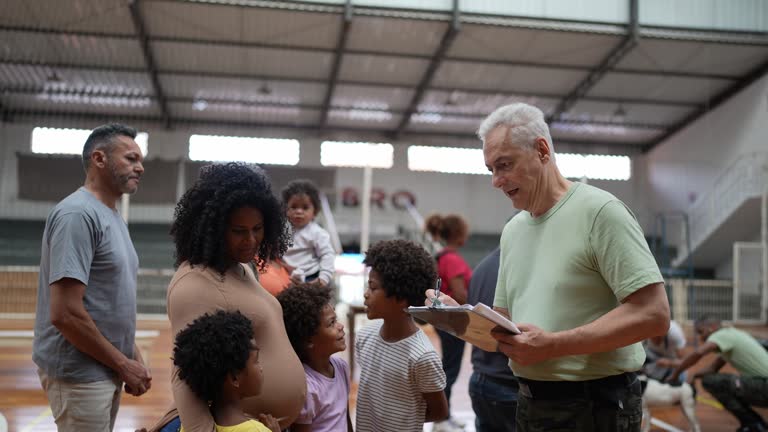 Soldier talking to family during control in a sheltering