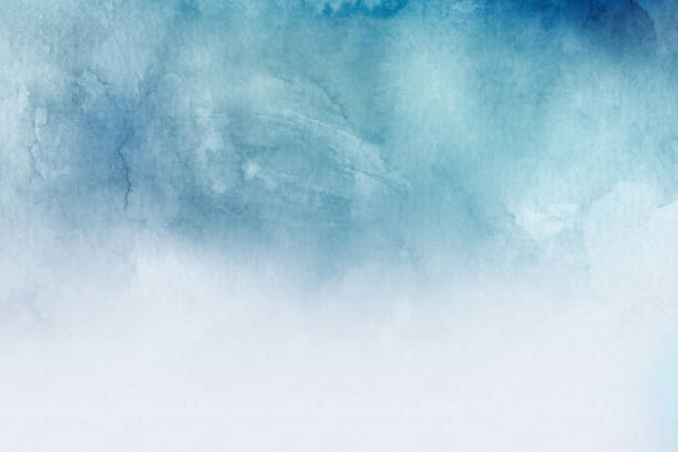 istock Abstract ocean watercolor background for textures or backgrounds. Beautiful blue paint. 1432689258