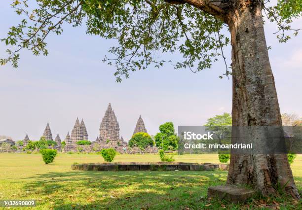 Panorama Of Prambanan Temple Near Yogyakarta City Central Java Indonesia Stock Photo - Download Image Now