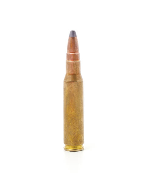 istock One cartridge for the weapon. 1432692233