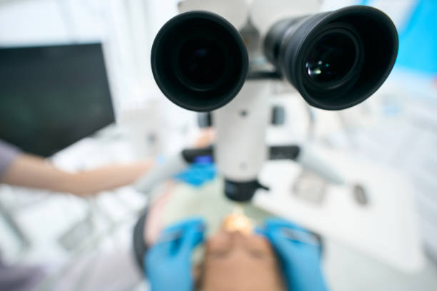 istock Dentist working with patient and special equipments 1432692510