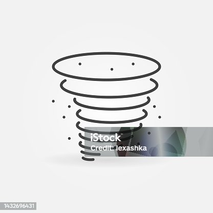 istock Dust Pollution outline vector concept icon or sign 1432696431