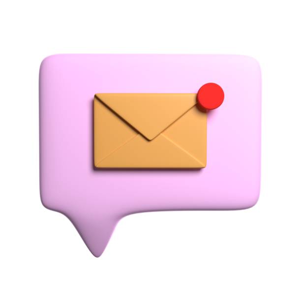 istock 3d message, envelope, chat concept in social networks isolated on white background. 3D render illustration 1432699244
