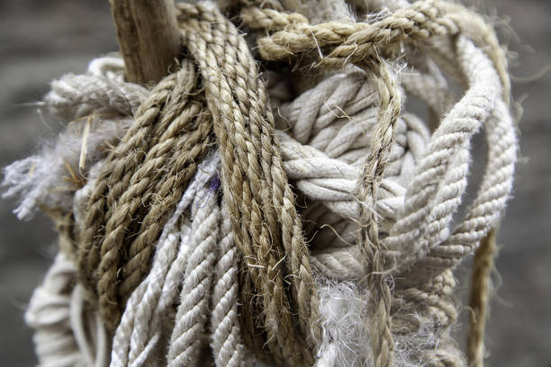 istock Old fisherman's ropes 1432699396
