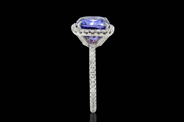 istock sapphire engagement ring, jewelry with blue diamond and gemstones diamonds 1432703407