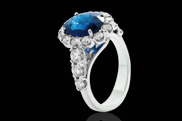 istock sapphire engagement ring, jewelry with blue diamond and gemstones diamonds 1432703452