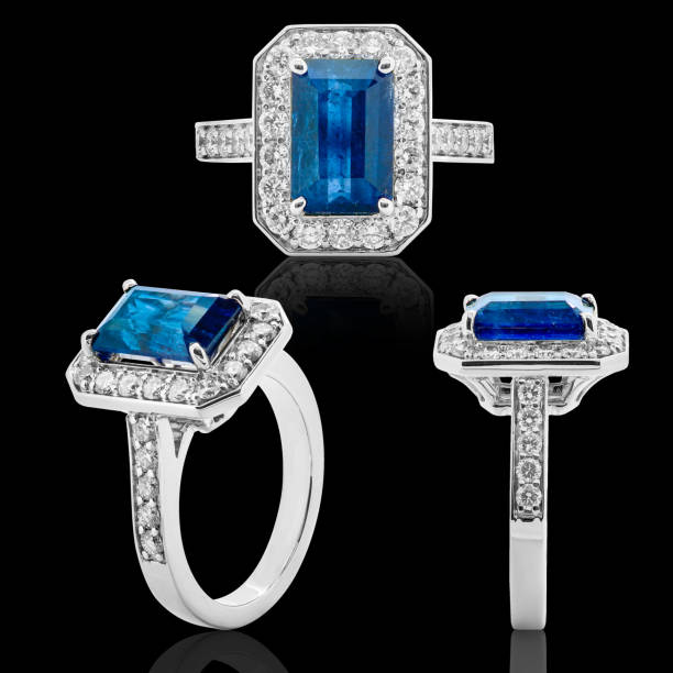 istock sapphire engagement ring, jewelry with blue diamond and gemstones diamonds 1432703464