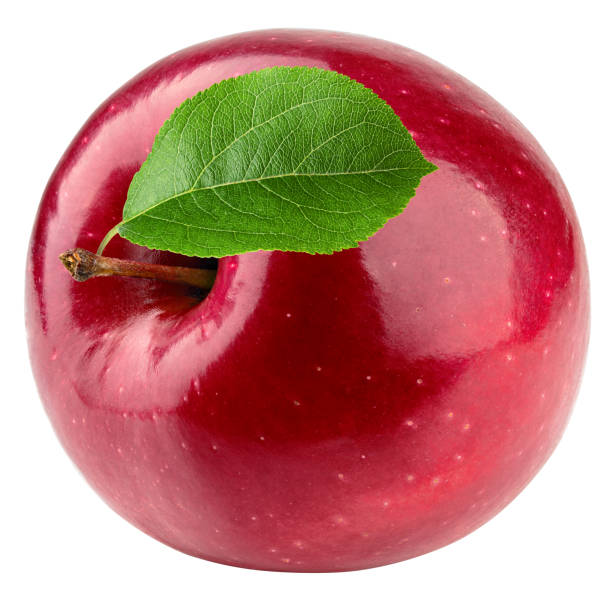 istock Red apple isolated on white background, clipping path, full depth of field 1432706198
