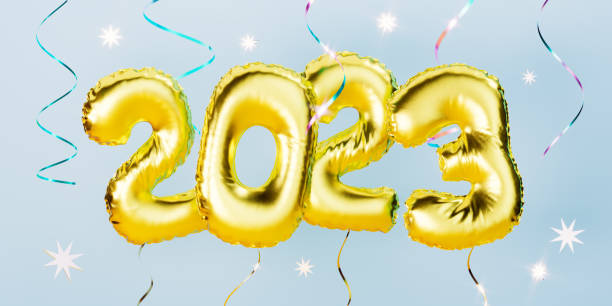 istock Happy New Year 2023. Christmas decoration. 3d render, 3d illustration. 1432706337