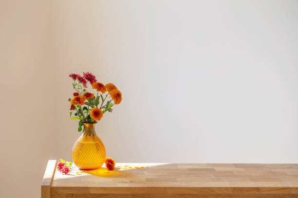 istock chrysanthemums in glass vase on white background 1432707471