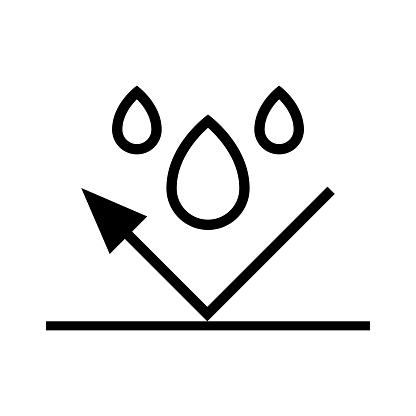 Waterproof icon symbol simple design
