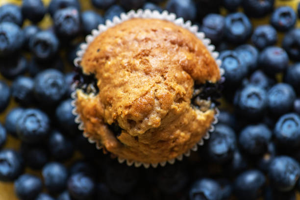 Homemade Blueberry Streusel Muffins with a Crumble Top