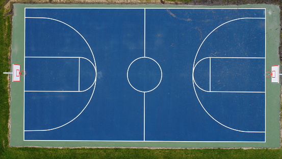 sports court - aerial view