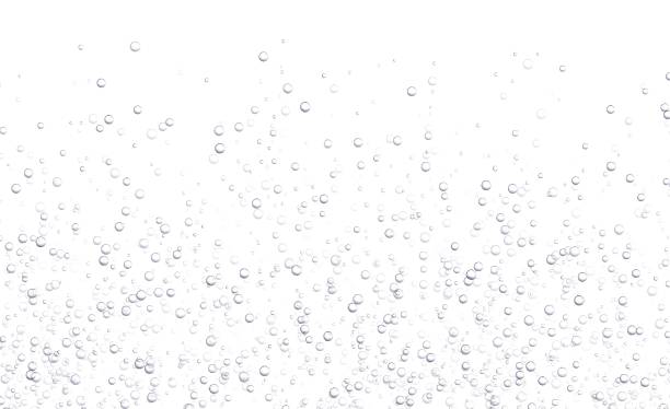 illustrations, cliparts, dessins animés et icônes de bulles pétillantes sous-marines, boisson gazeuse au soda ou au champagne, eau gazeuse isolée sur fond blanc. boisson effervescente. aquarium, mer, bulles océaniques illustration vectorielle. - bubble water underwater drop