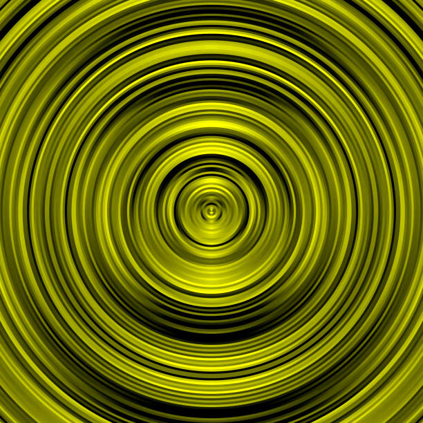 ilustrações, clipart, desenhos animados e ícones de fundo de círculos concêntricos amarelos e pretos - abstract swirl curve ethereal