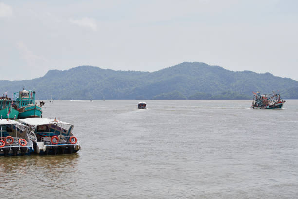 istock Fishing boat on the sea 1432741096