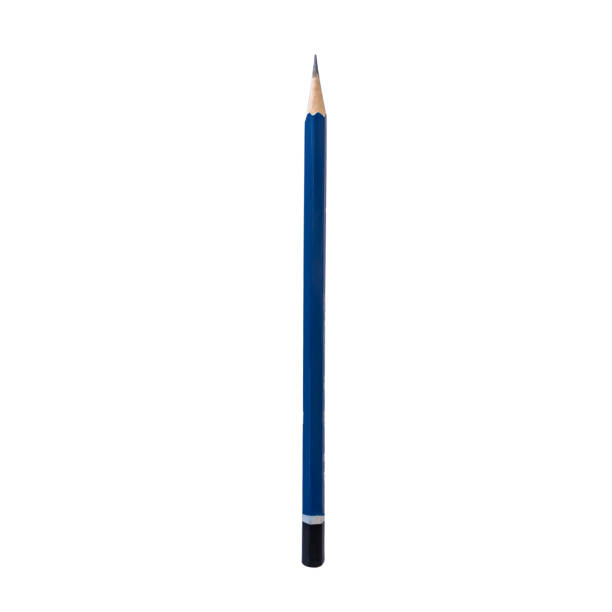 the pencil on blue