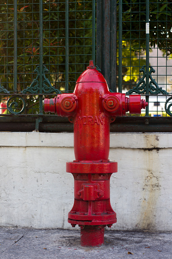 A fire hydrant on a canadian street