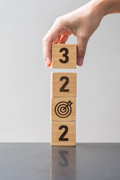 istock 2023 block with dartboard sign. Business Goal, Target, Resolution, strategy, plan, Action motivation, mission, thinking, and New Year start concepts 1432758623