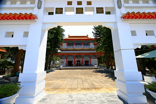 Xuanzang Temple at Sun Moon Lake National Scenic Area, Yuchi Township, Nantou County, Taiwan