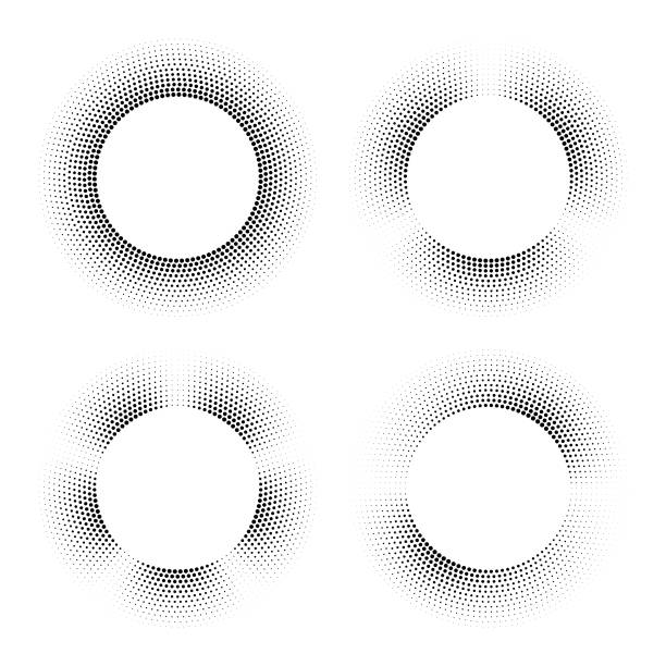 ハーフトーン円 - aura点のイラスト素材／クリップアート素材／マンガ素材／アイコン素材