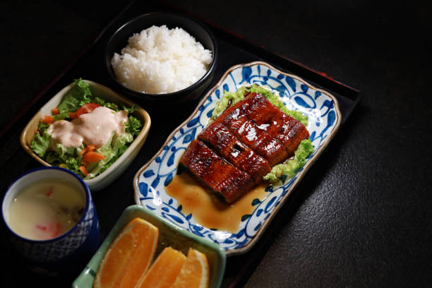 istock Unagi don or grilled eel rice bento 1432769525