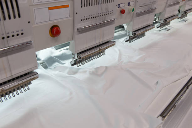 istock Industrial Embroidery Machine. Sewing equipment. 1432772217