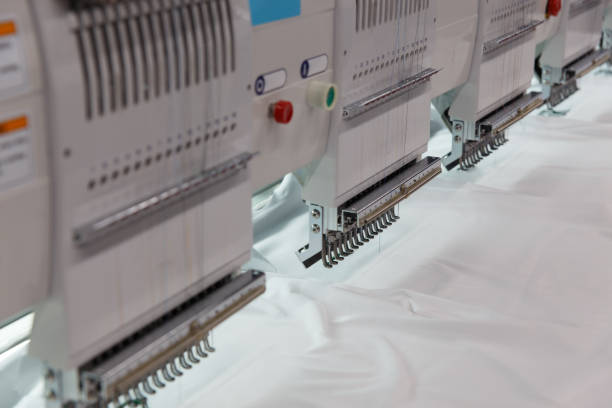 istock Industrial Embroidery Machine. Sewing equipment. 1432772224