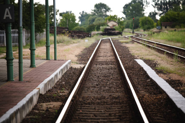 istock Railroad track  in europe 1432773495
