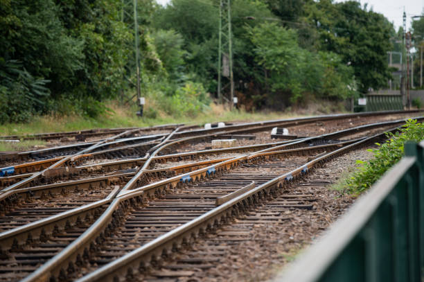 istock Railroad track  in europe 1432773594