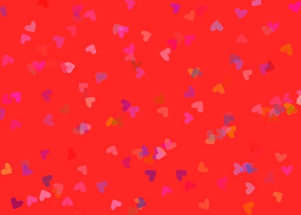heart on red background for concept gift wrap or celebrate template