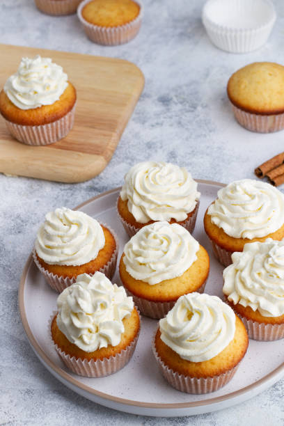 istock A group of classic cupcakes on a plate for the holiday 1432776685