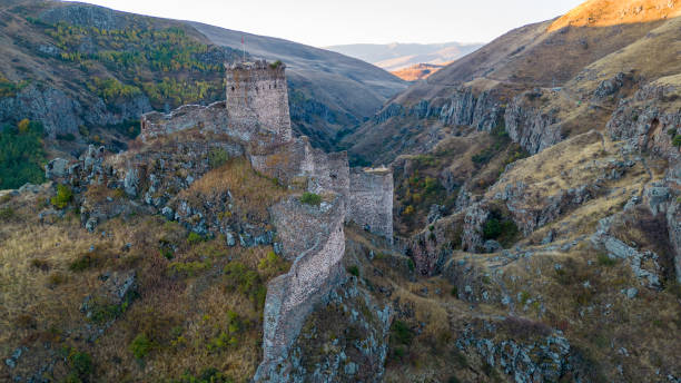 istock Unusual and mysterious devil's castle built on a 1910 meter high mountain 1432778073