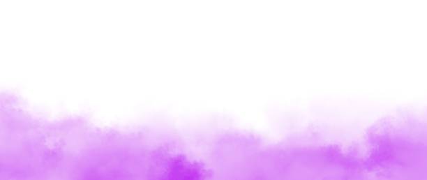 istock Purple smoke on white background 1432784893