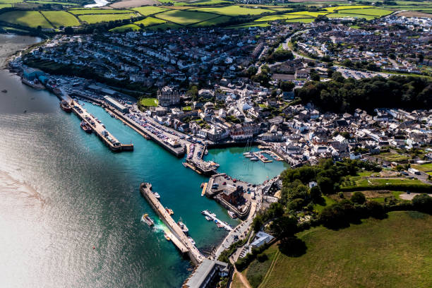 istock Aerial view of Padstow on The Camel Estuary in Cornwall 1432785040