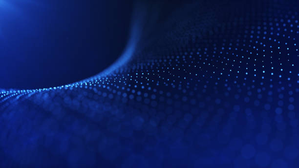 istock Soft elegant abstract dots corporate, business blue background 1432788037