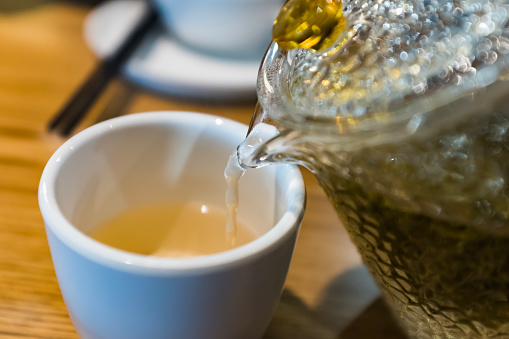 Pour tea, pre-dinner tea, vegetarian tea, jasmine tea