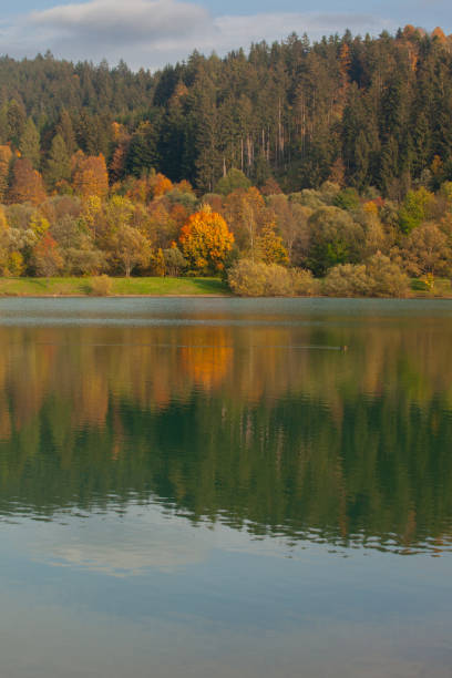 istock A mountain lake in autumn. 1432798132