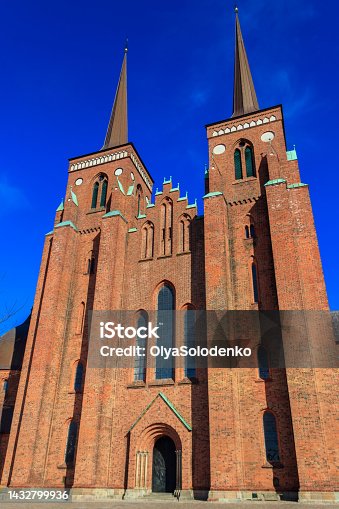 istock Roskilde Cathedral in Denmark. UNESCO World Heritage Site 1432799936