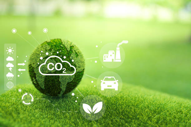 istock Reduce CO2 emission concept. Developing sustainable CO2 concepts and renewable energy businesses An environmentally friendly approach using renewable energy and can limit climate change climate, global warming. 1432801098
