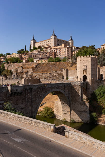 istock Toledo Old Town and Bridge on the Tagus River Panoramic View, in Spain, Europe 1432803356